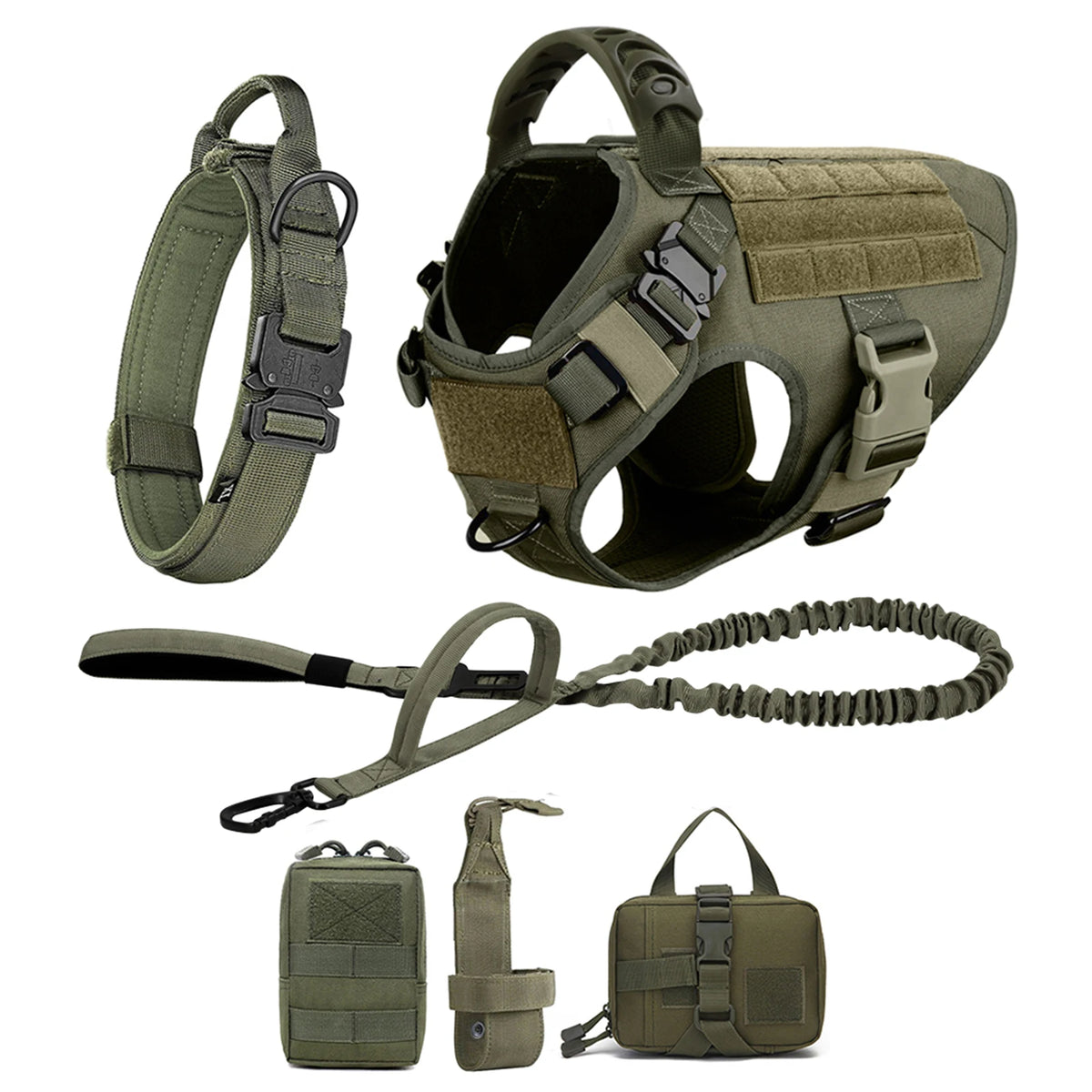 Petravel Padded Nylon Dog Harness And Leash Set Quick Release