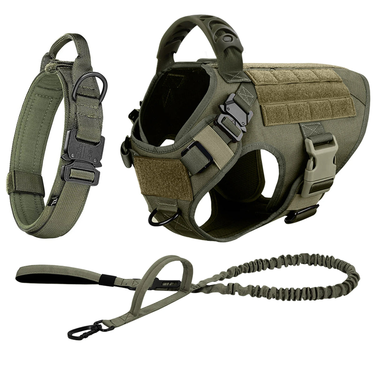 Petravel Padded Nylon Dog Harness And Leash Set Quick Release