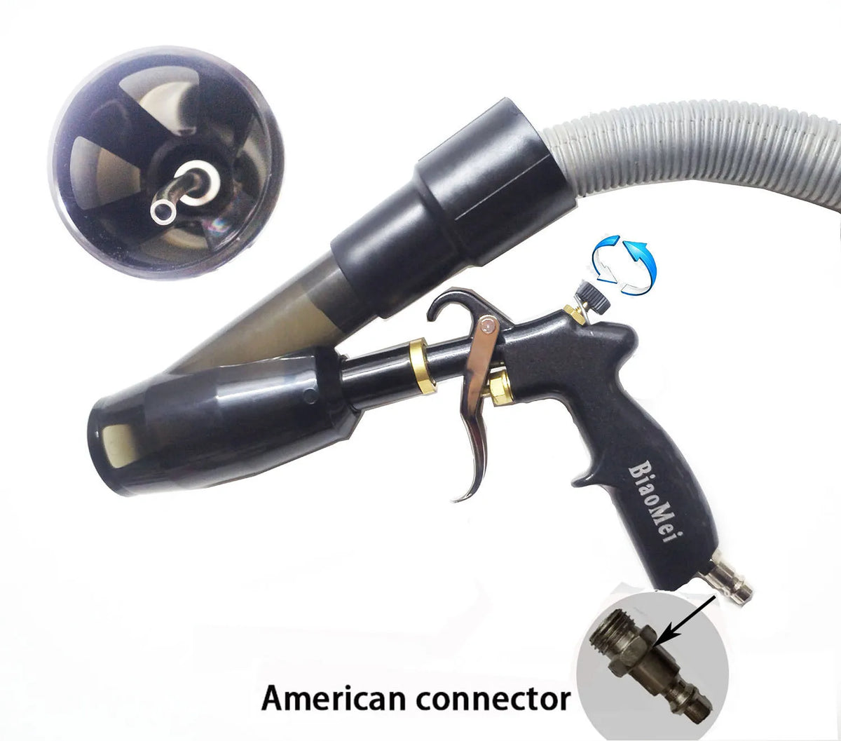 BIAOMEI Tornado Air Blow Gun for Car Interior Detailing