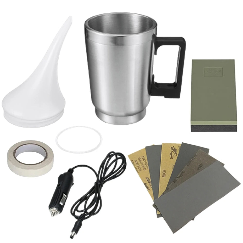 Headlight Restoration Kit With Polymer Polish And Cleaner