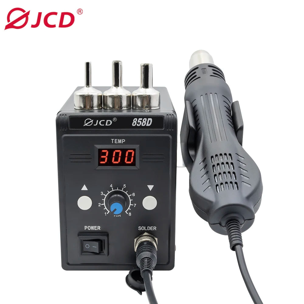 JCD 858D Digital Hot Air Rework Soldering Station for Electronics