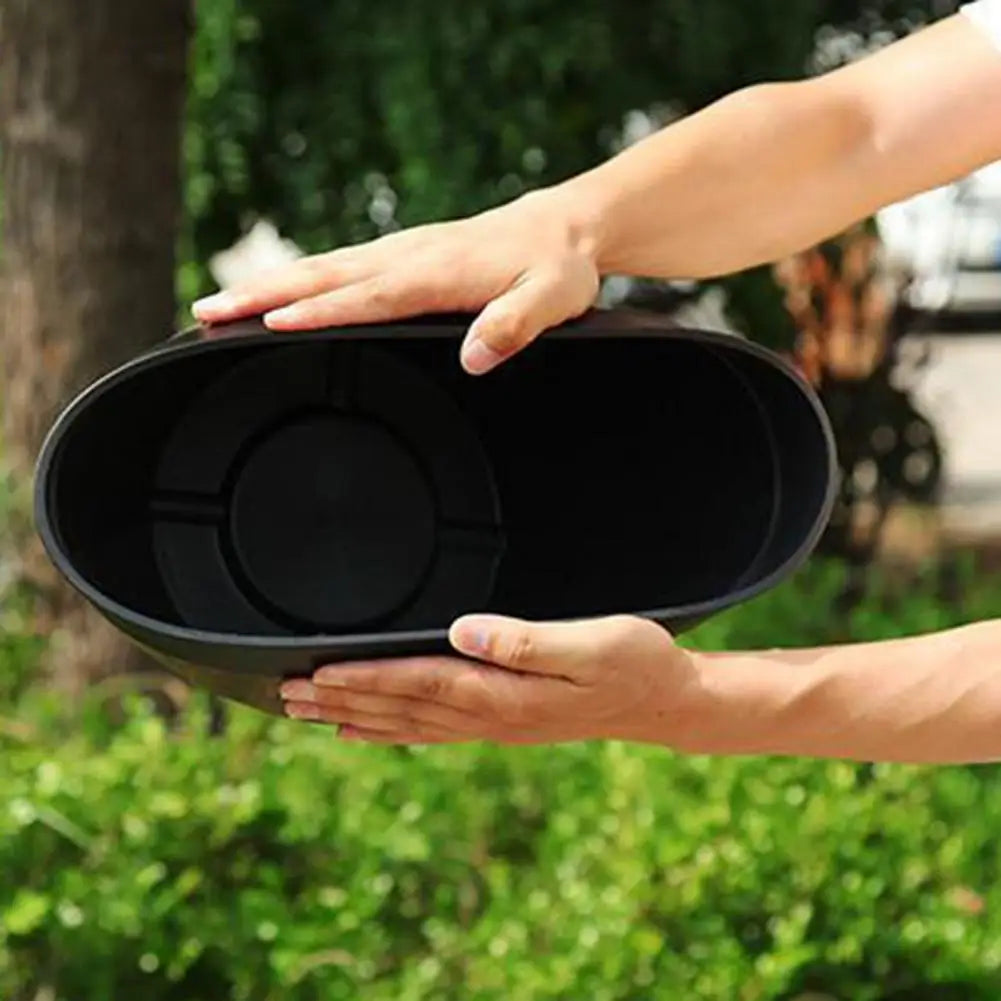 Rustic Farmhouse Whiskey Barrel Plastic Planter With Drainage